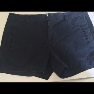 True navy chino shorts